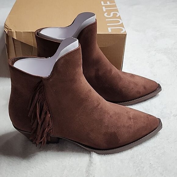 NIB Justfab Tahlea Pointed Toe Bootie Size 11 - Picture 3 of 10